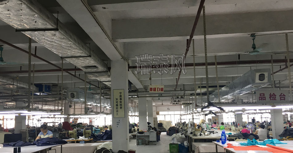 服裝、制衣、皮革廠降溫方案